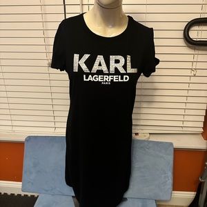Karl Lagerfeld dress + matching sweater